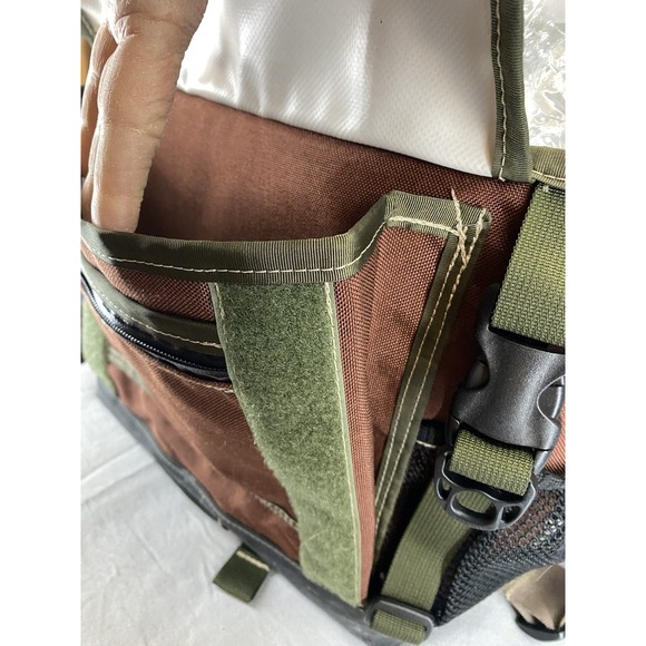 Forest City Portage Messenger Bag Handmade Quality Durable Green & Brown - Picture 10 of 16